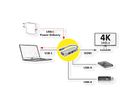 VALUE USB Typ C Dockingstation, HDMI 4K, 2x USB Typ A + Typ C PD