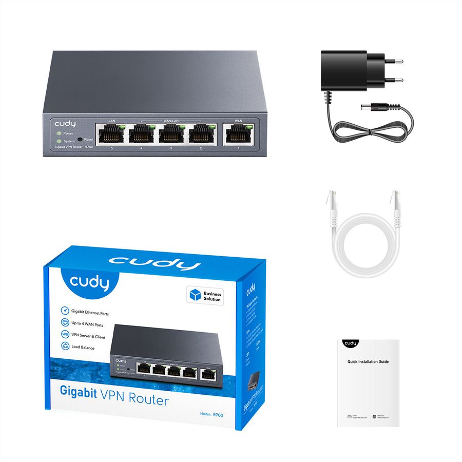 CUDY R700 Routeur Gigabit Multi-WAN VPN