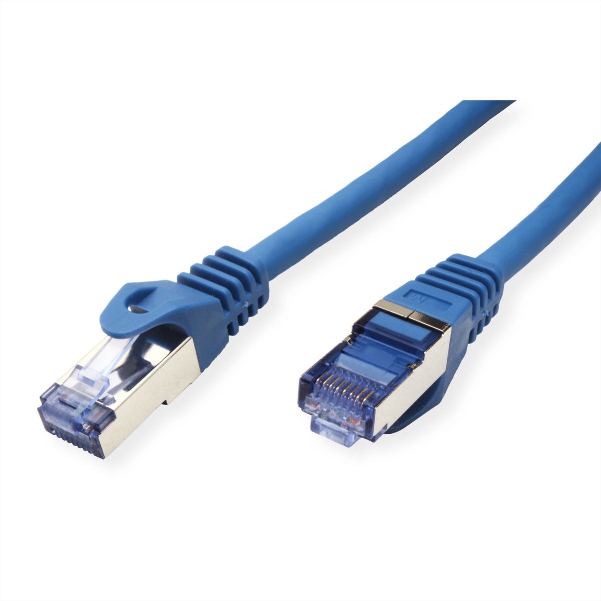 Cordon ROLINE S/FTP(PiMF) Cat.6A / 10 Gigabit, LSOH, Component Level, bleu, 0,3 m
