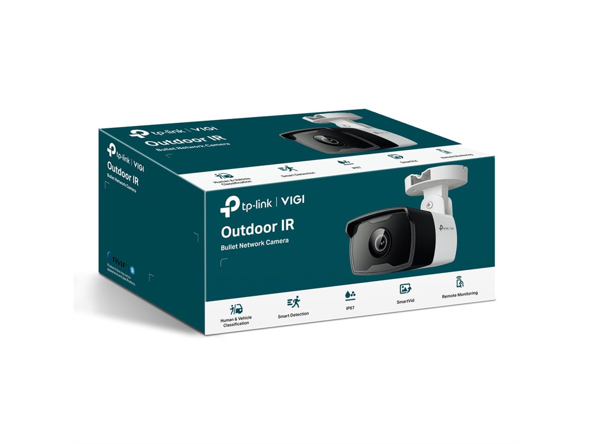 TP-Link VIGI C340I(4mm) Bullet-Caméra 4 MP, 75.1°, IR-LED 30m