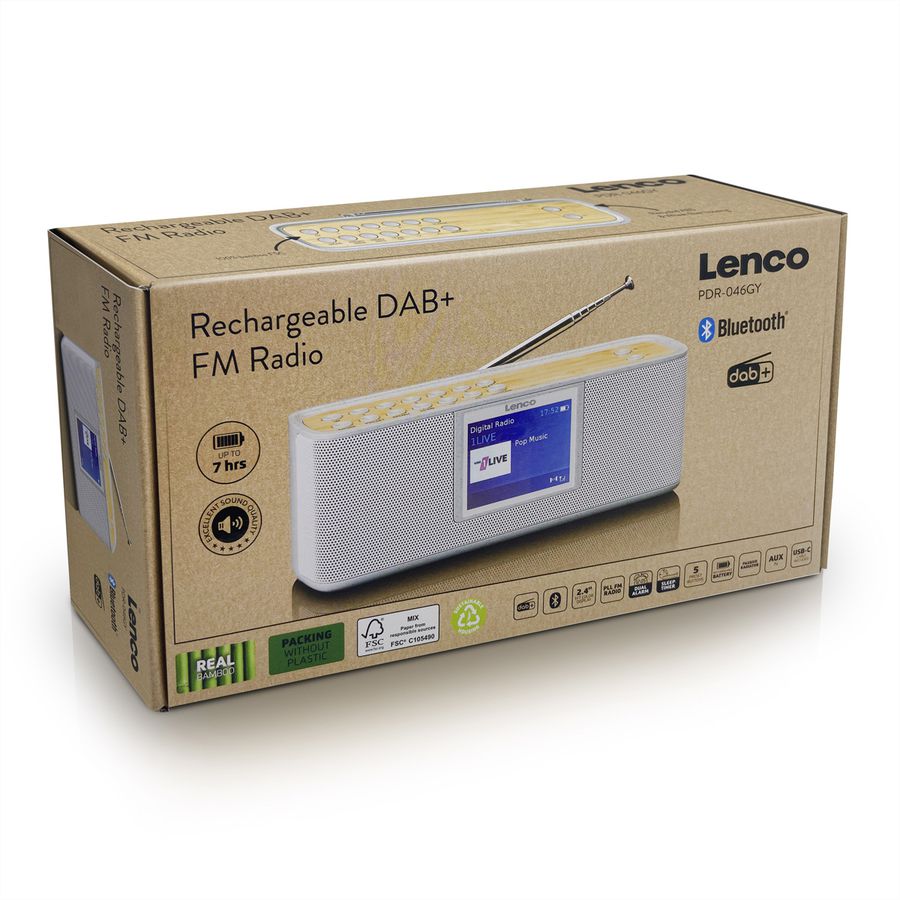 Lenco Radio DAB+ PDR-046GY