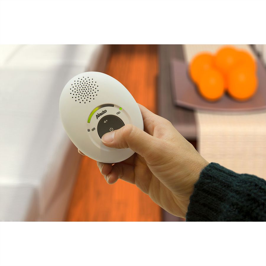 Alecto Téléphone bébé DECT Full Eco DBX-115, blanc, batterie, DECT, 50m/300m