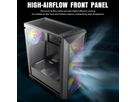 ANTEC AX67 ARGB Boîtier PC Midi Tower Gaming ATX, noir