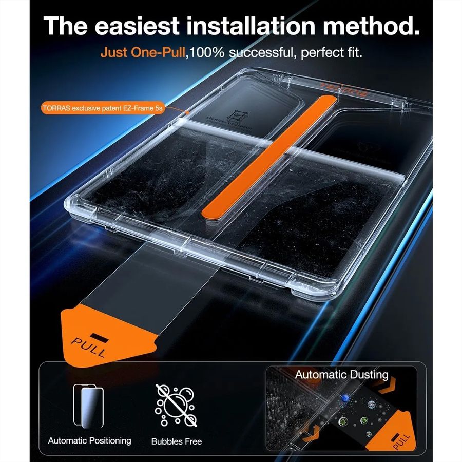 Torras Install Master protection d'écran, iPad Air 13 2024, transparent